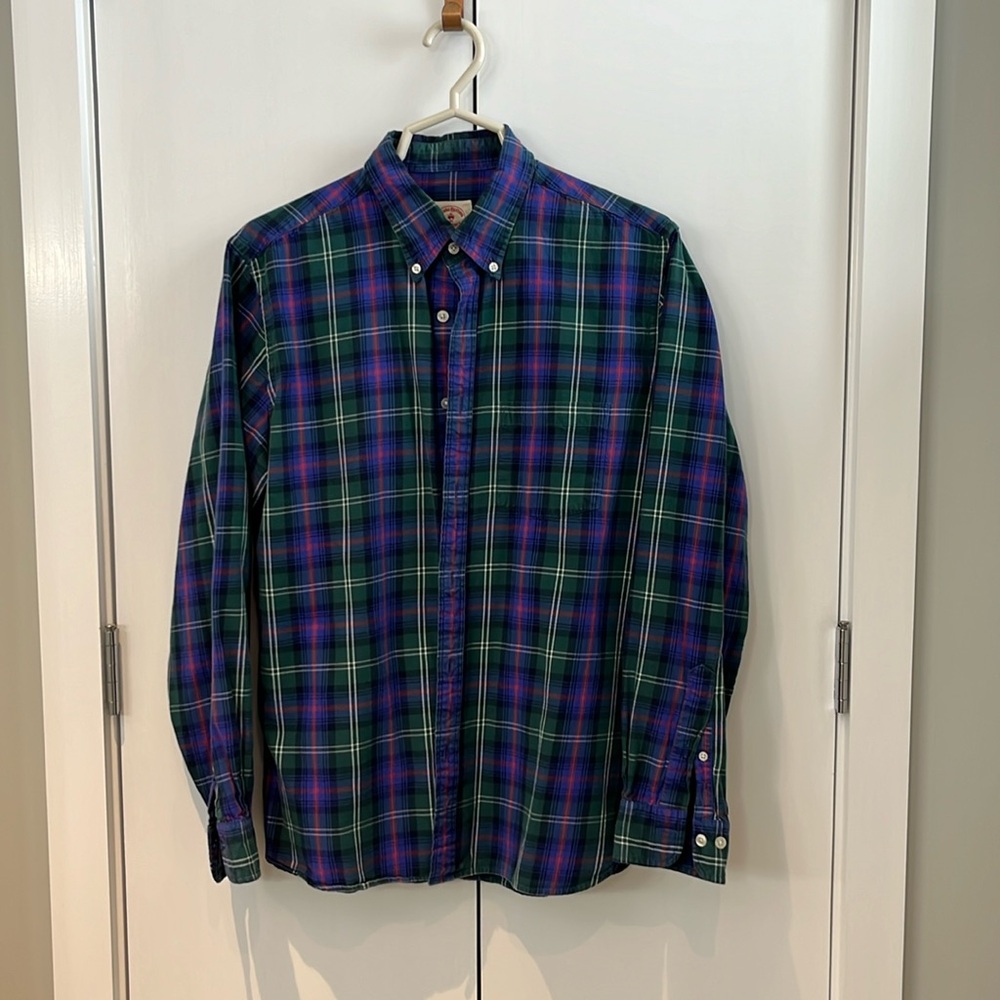 Brooks Brothers cotton flannel button collared shirt